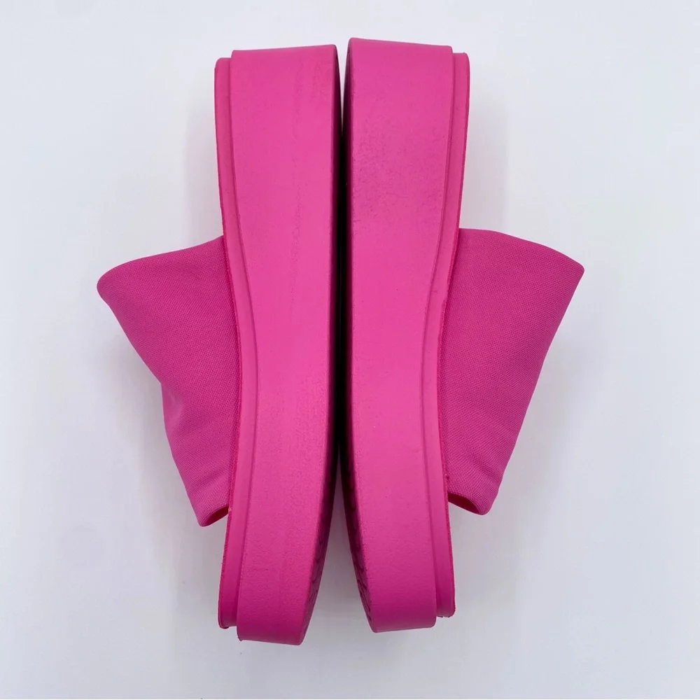 Steve Madden Pink Gimmee Platform Wedge Sandal